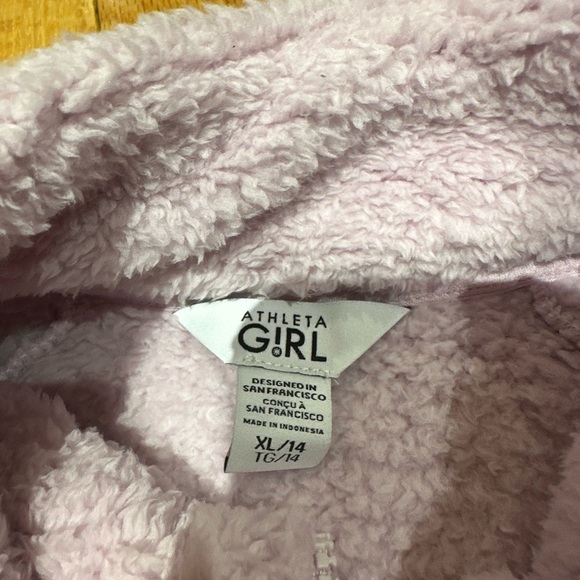 NWT Athleta Girl Purple Sherpa Size XL/14 - Picture 6 of 10